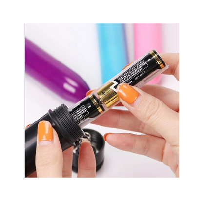 Velvate Vibe Bullet Vibrator – Classic Mini Massager for Personal Pleasure, Waterproof & Battery Operated (Black)