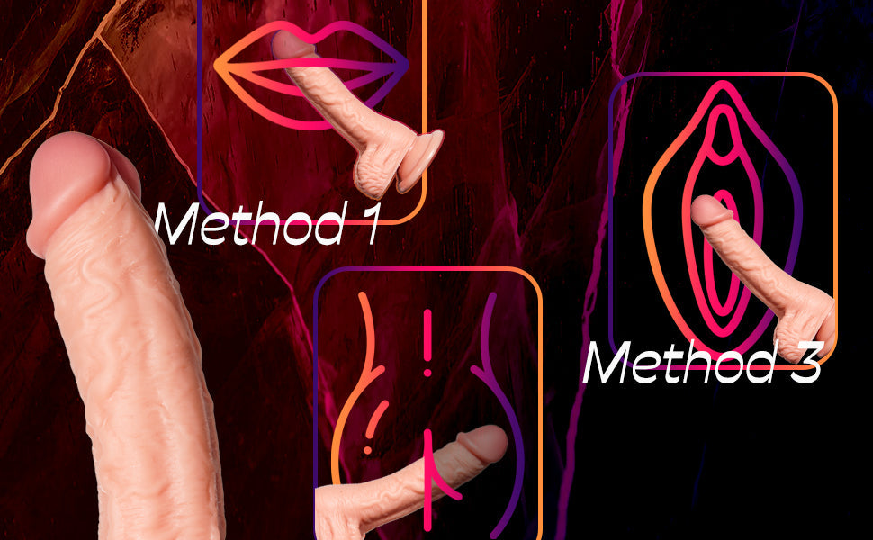 Thrusting Realistic Dildo Sex Toys